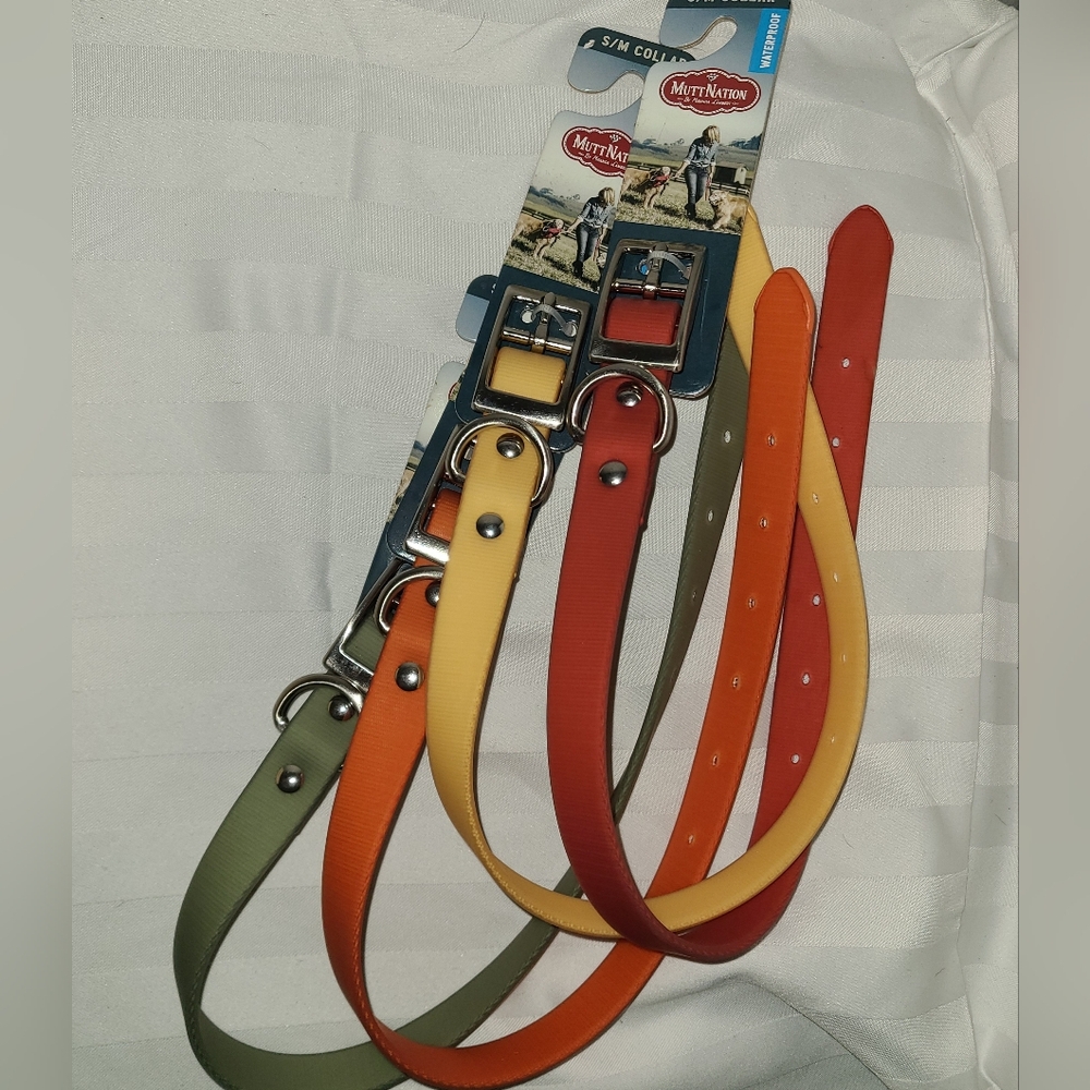 4-NWT Size S/M Mutt Nation Dog Collars